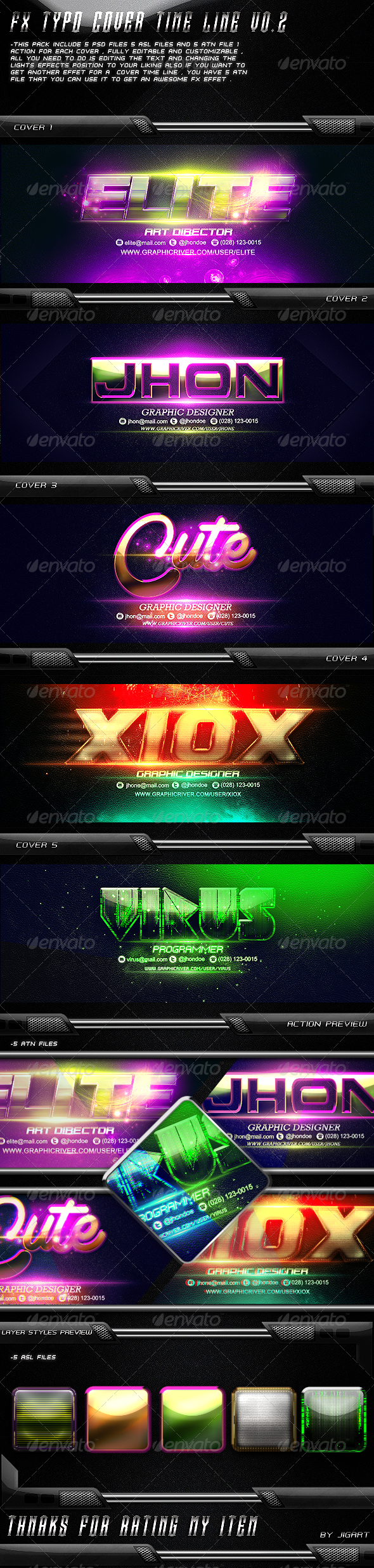 5 FX Typo Cover Time Line V0.2 - Facebook Timeline Covers Social Media