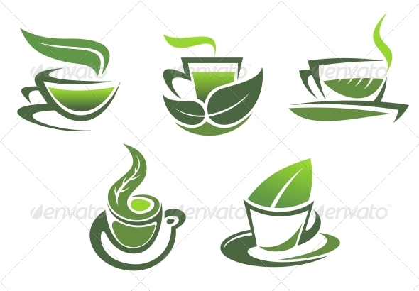 GraphicRiver Green Tea Symbols and Emblems 5417871 GraphicRiver Green Tea Symbols and Emblems 5417871