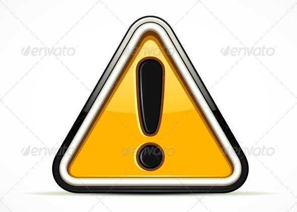 GraphicRiver Yellow Warning Sign 5418995 GraphicRiver Yellow Warning Sign 5418995