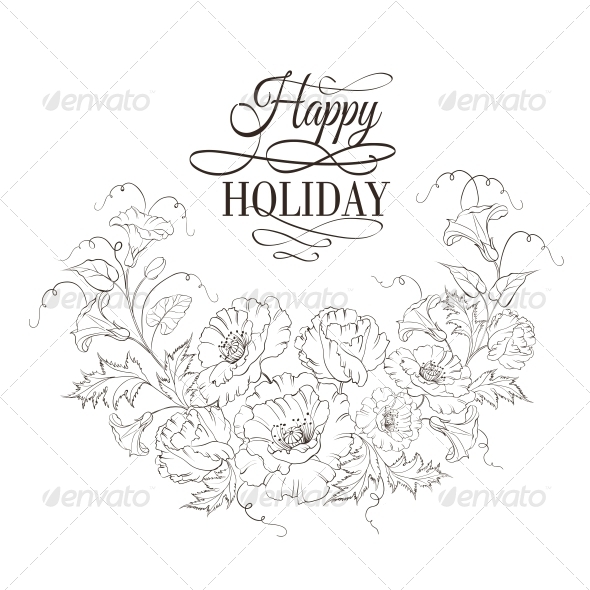 GraphicRiver Card with Poppy 5422479 GraphicRiver Card with Poppy 5422479