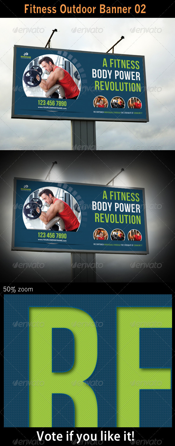 GraphicRiver Fitness Outdoor Banner 02 5422593 GraphicRiver Fitness Outdoor Banner 02 5422593