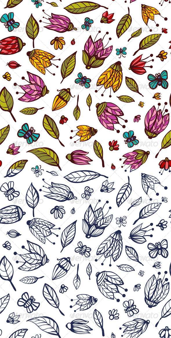 GraphicRiver Flowers Ornament Seamless Pattern 5422961 GraphicRiver Flowers Ornament Seamless Pattern 5422961