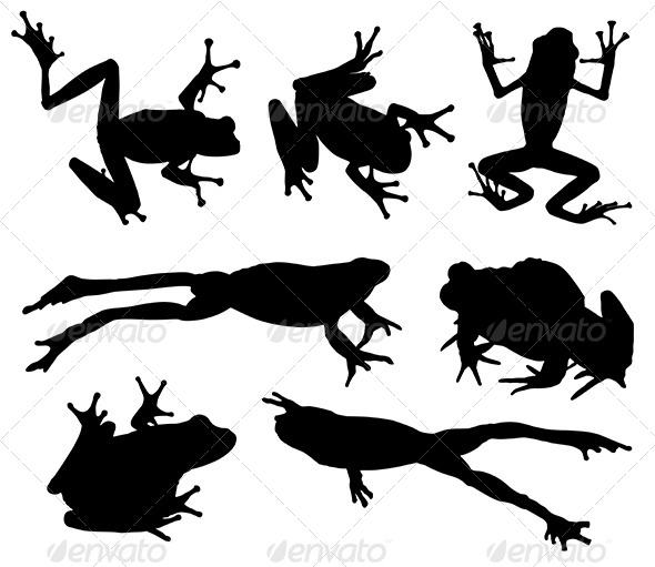 GraphicRiver Frog Silhouette 5425075 GraphicRiver Frog Silhouette 5425075