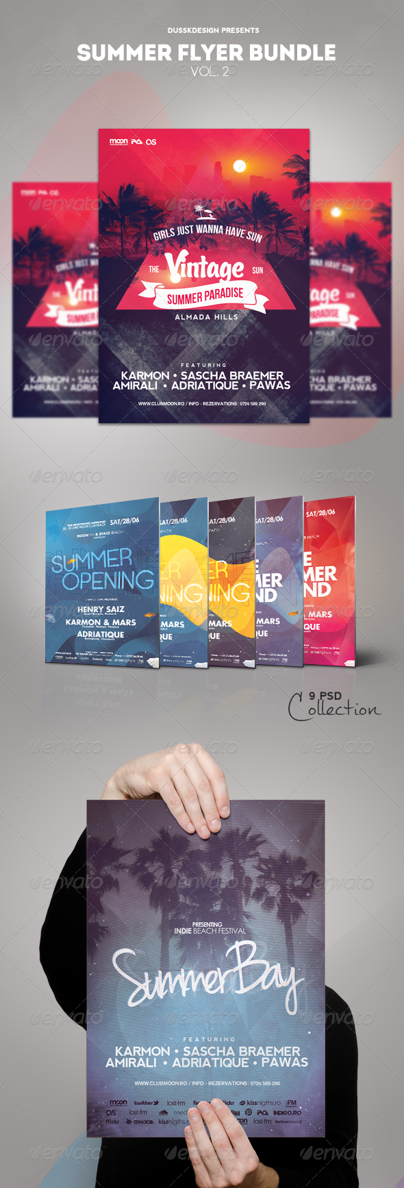 Summer Flyer Bundle Vol 2 - Clubs & Parties Events