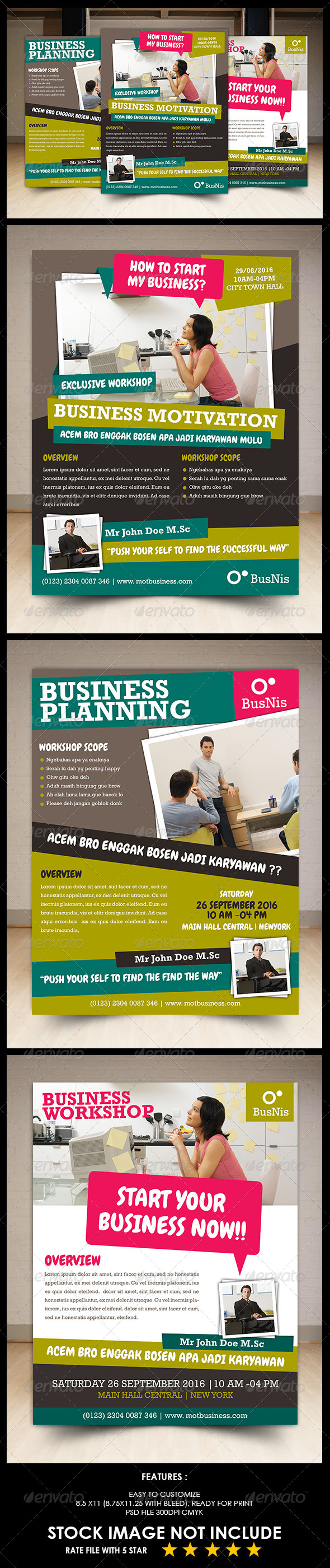 GraphicRiver Business Workshop Flyer 5405977 GraphicRiver Business Workshop Flyer 5405977