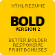 Bold 2 - Better Responsive Resume/CV (Print Bonus) - ThemeForest Item for Sale