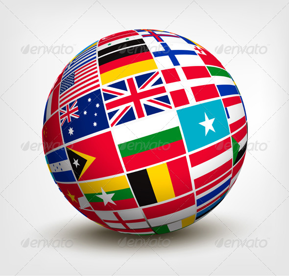 GraphicRiver Flags of the World in Globe 5430558 GraphicRiver Flags of the World in Globe 5430558