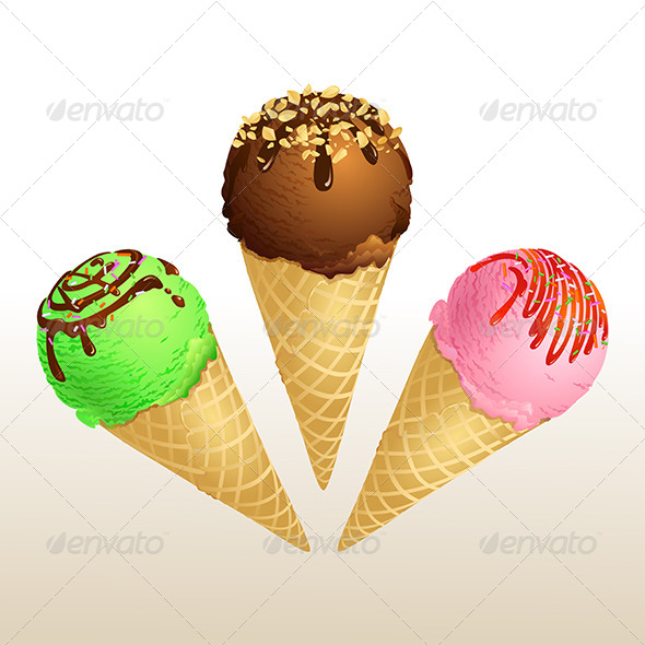 GraphicRiver Ice Cream Cone 5430794 GraphicRiver Ice Cream Cone 5430794