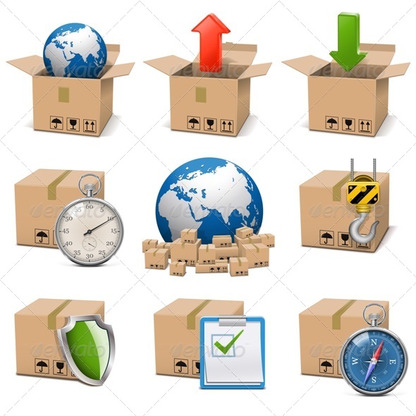 GraphicRiver Vector Shipment Icons Set 9 5432971 GraphicRiver Vector Shipment Icons Set 9 5432971