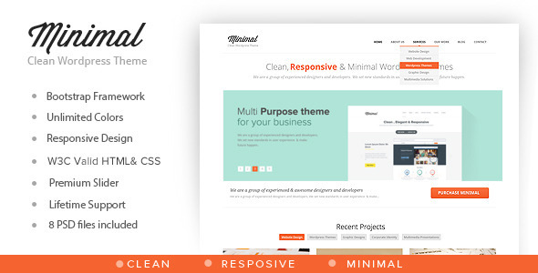 ThemeForest Minimal Multipurpose Minimal WordPress Theme 5437338 ThemeForest Minimal Multipurpose Minimal WordPress Theme 5437338