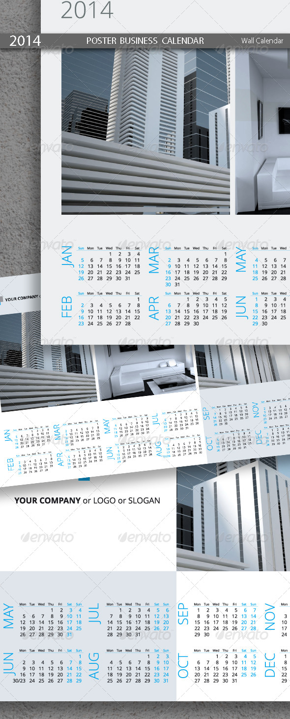 GraphicRiver Poster Business Calendar Template 2014 5439218 GraphicRiver Poster Business Calendar Template 2014 5439218