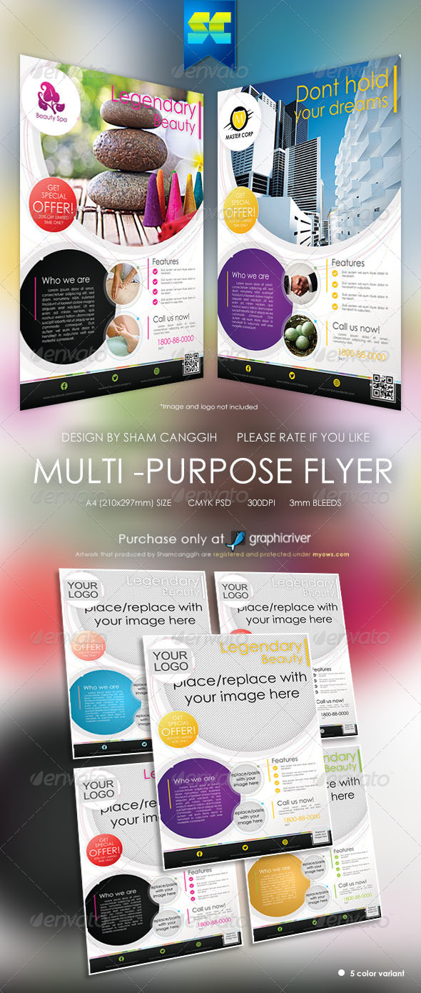 Modern Multi-purpose Corporate Flyers - Corporate Flyers