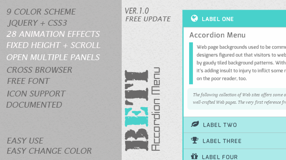 CodeCanyon BETI jQuery Accordion Menu 5423310 CodeCanyon BETI jQuery Accordion Menu 5423310