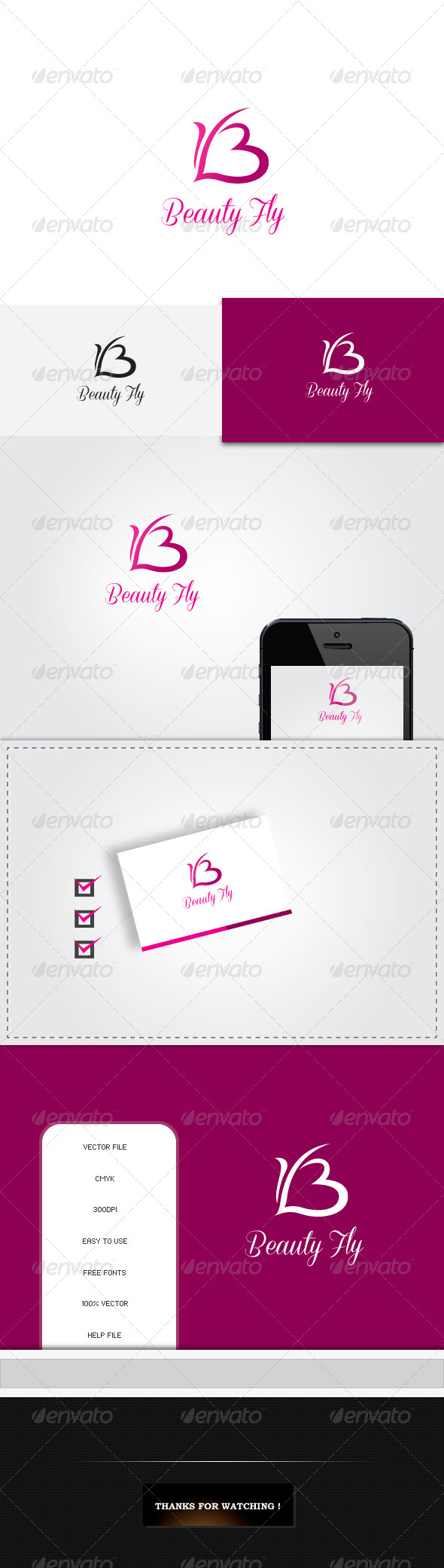 GraphicRiver Beauty Fly Logo 5448145 GraphicRiver Beauty Fly Logo 5448145