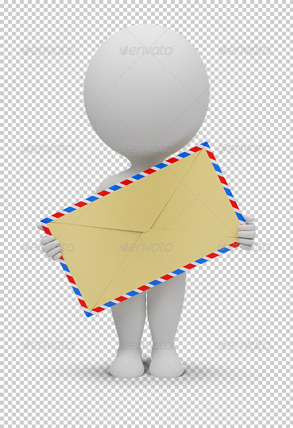GraphicRiver 3D small people envelope 5448292 GraphicRiver 3D small people envelope 5448292
