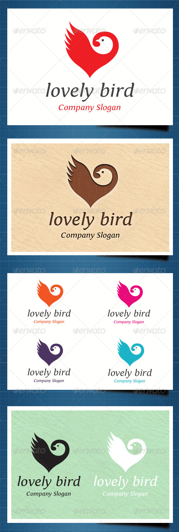 GraphicRiver Lovely Bird Logo template 5448389 GraphicRiver Lovely Bird Logo template 5448389