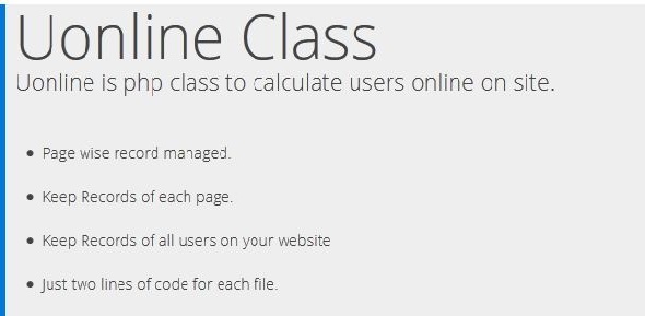 Uonline - A PHP Class to Count Online Users - CodeCanyon Item for Sale