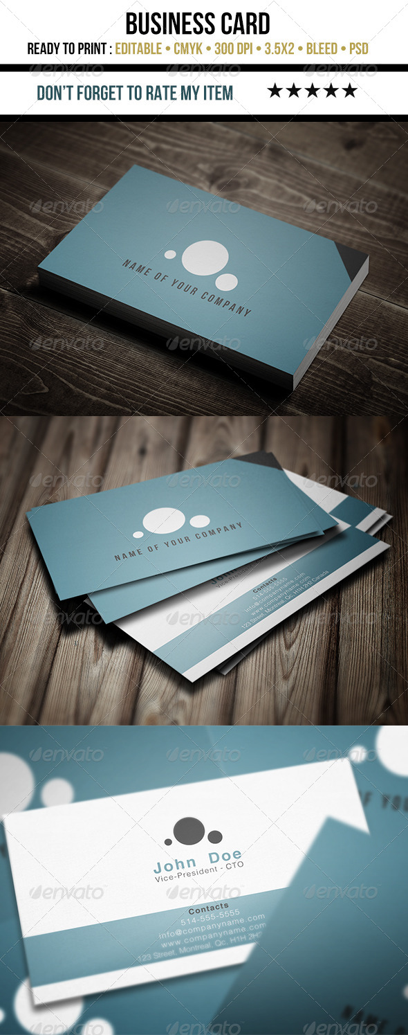 GraphicRiver Business Card Flat Design 5450436 GraphicRiver Business Card Flat Design 5450436