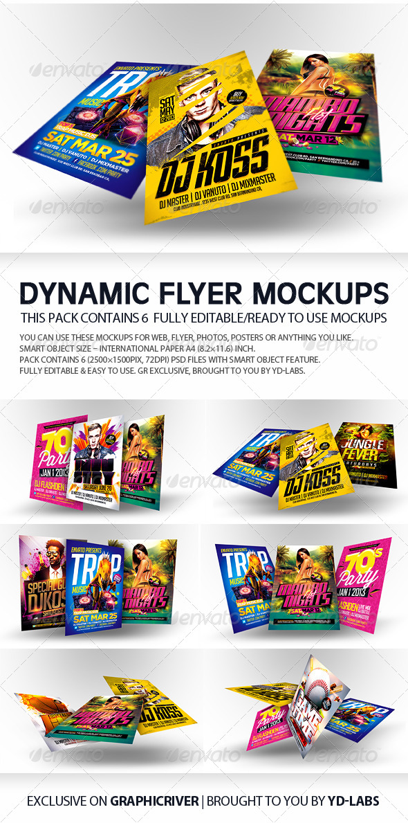 Dynamic Flyer Mockups - Flyers Print