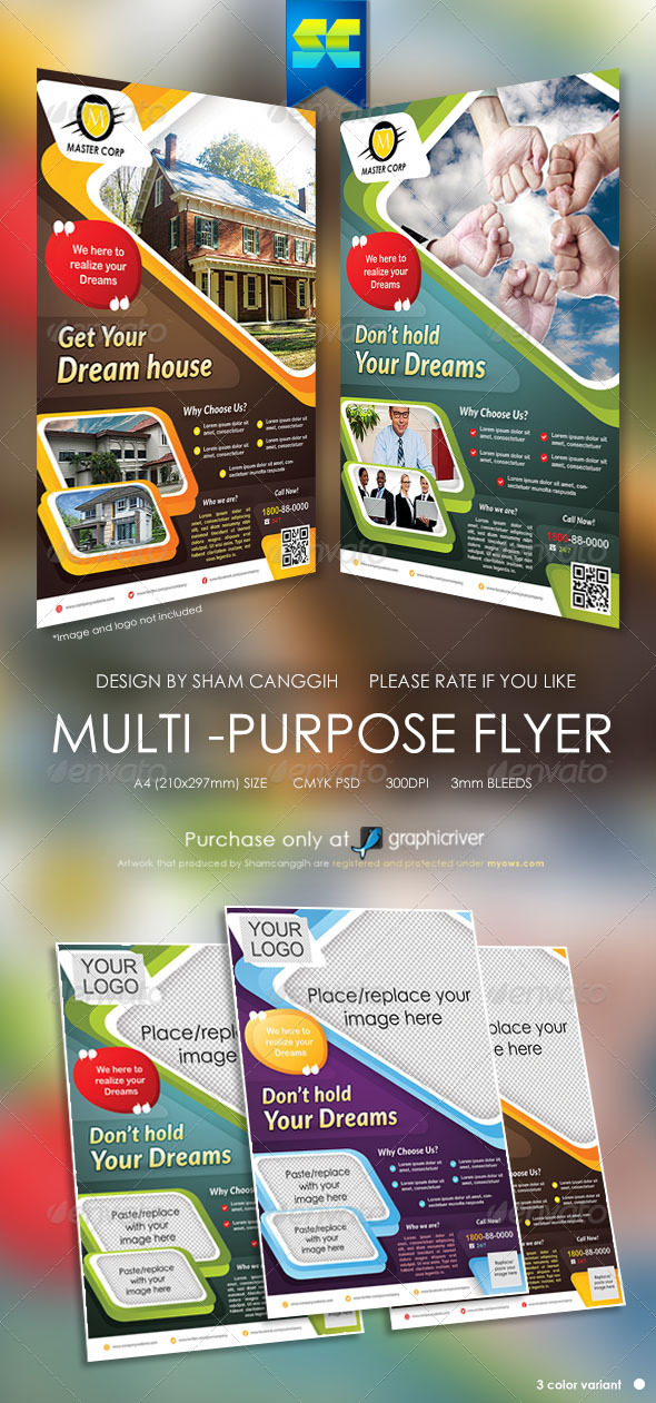 Modern Multi-Purpose Corporate Flyers - Corporate Flyers
