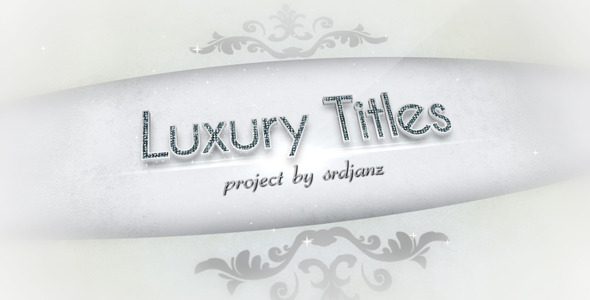 Videohive Luxury Titles Pack 12个时尚钻石logo演绎栏目包装AE模板包