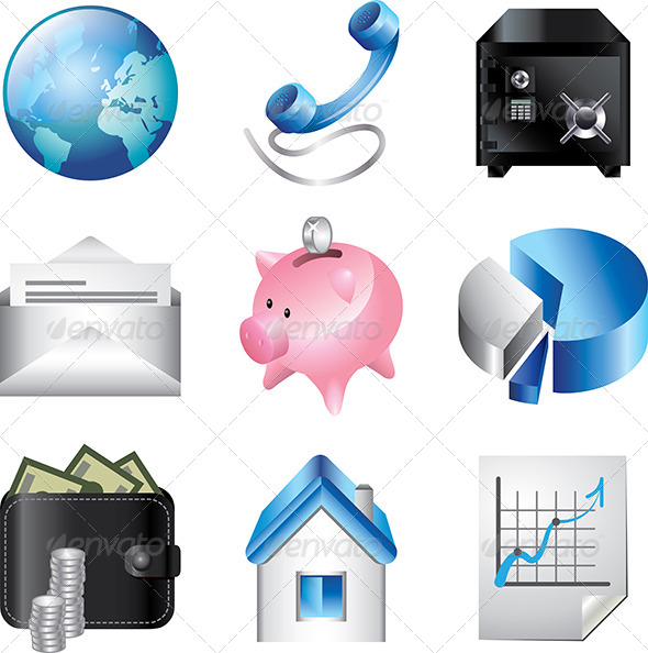 GraphicRiver Business Icons Colorful Set 5454327 GraphicRiver Business Icons Colorful Set 5454327