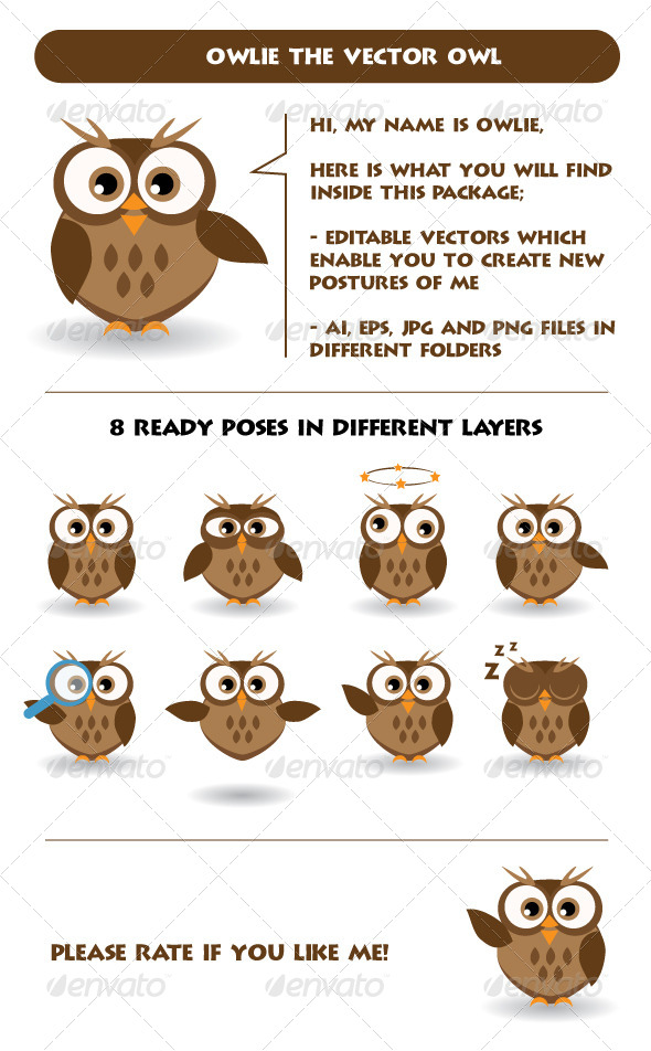GraphicRiver Owlie Vector Owl Mascot 5450672 GraphicRiver Owlie Vector Owl Mascot 5450672