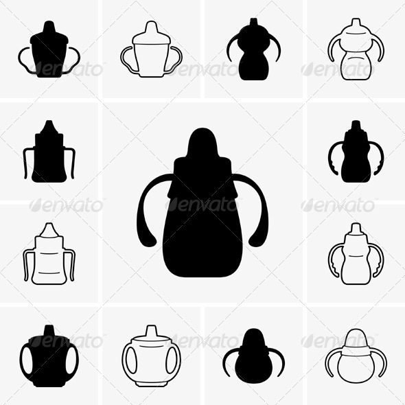 GraphicRiver Baby Cup-Bottles 5465185 GraphicRiver Baby Cup-Bottles 5465185