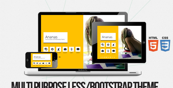 Ananas - Multi purpose LESS/Bootstrap Theme - Creative Site Templates