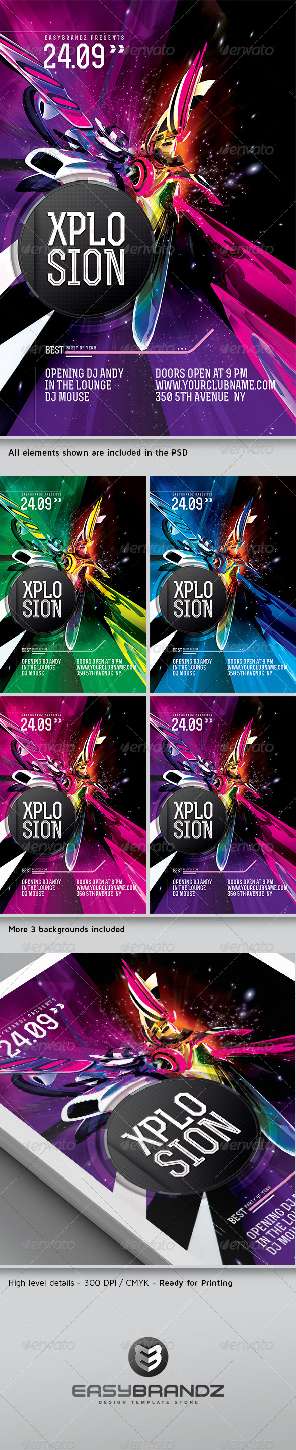 GraphicRiver Xplosion Flyer Template 5469240 GraphicRiver Xplosion Flyer Template 5469240