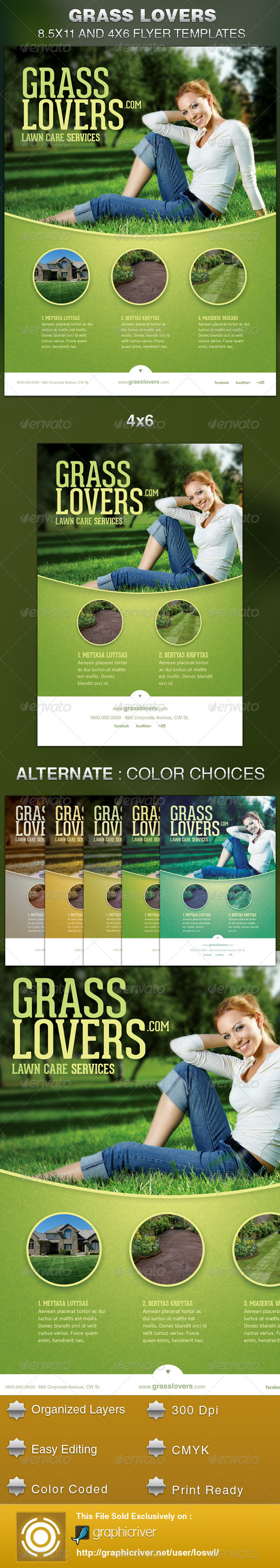 Grass Lovers Corporate Flyer Template - Corporate Flyers