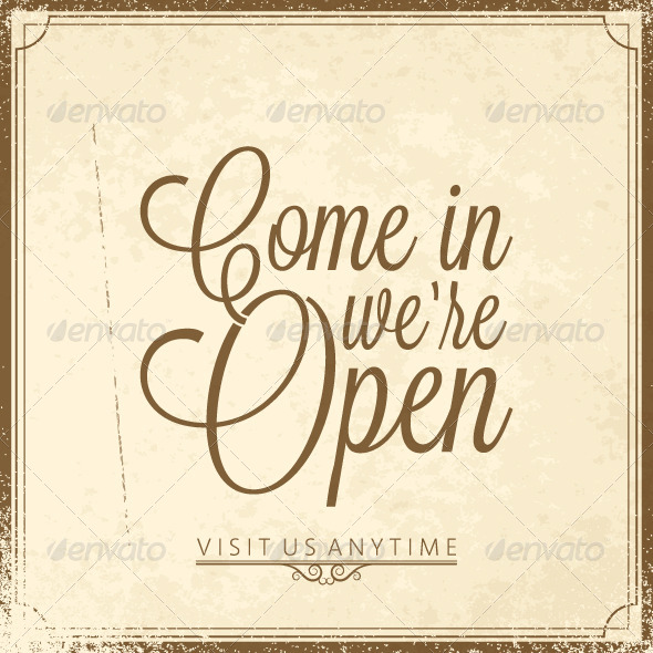 GraphicRiver Calligraphic Lettering of Open Sign 5469678 GraphicRiver Calligraphic Lettering of Open Sign 5469678