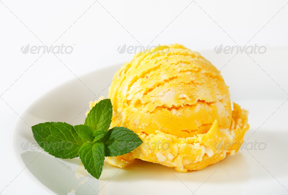 Scoop of fruit sherbet Stock Photo by Vikif PhotoDune