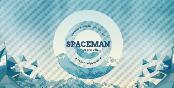 Spaceman - Parallax Design Studio Template
