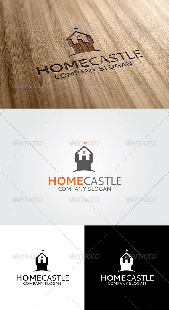 GraphicRiver Home Castle Logo 5474867 GraphicRiver Home Castle Logo 5474867