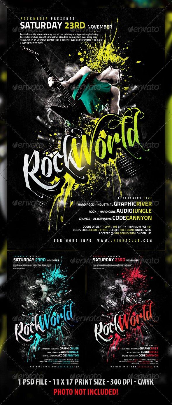 GraphicRiver Rock Flyer Poster 5475109 GraphicRiver Rock Flyer Poster 5475109