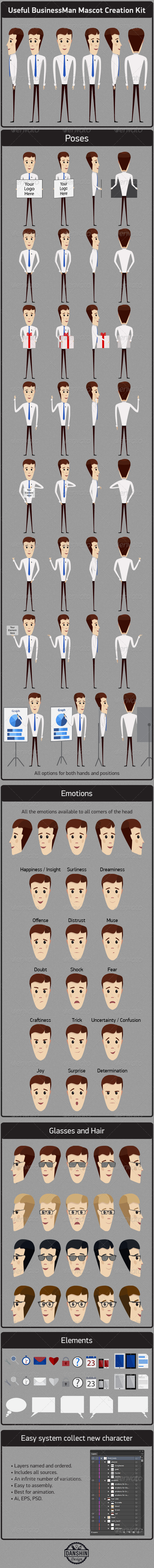 GraphicRiver Business Mascot Creation Kit 5476925 GraphicRiver Business Mascot Creation Kit 5476925