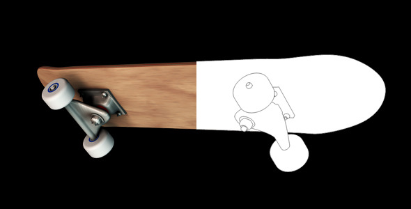 VideoHive Skateboard 5476955 VideoHive Skateboard 5476955