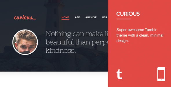 Curious - Responsive Tumblr Theme - Tumblr Blogging