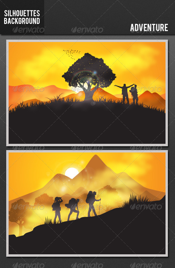 GraphicRiver Silhouette Background Adventure 5478252 GraphicRiver Silhouette Background Adventure 5478252