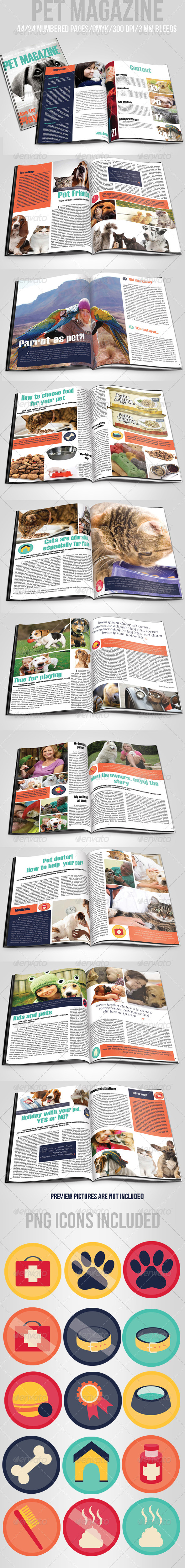 GraphicRiver Pet Magazine 5481110 GraphicRiver Pet Magazine 5481110