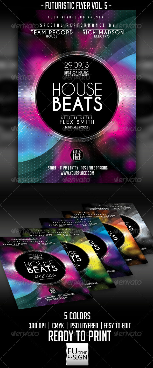 Futuristic Flyer Vol. 5 - Clubs & Parties Events