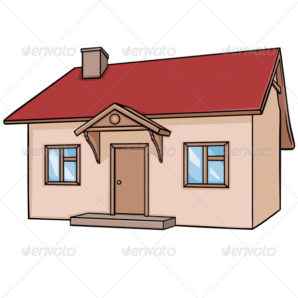 GraphicRiver Vacation Home with Two Windows and Red Roof 5481383 GraphicRiver Vacation Home with Two Windows and Red Roof 5481383