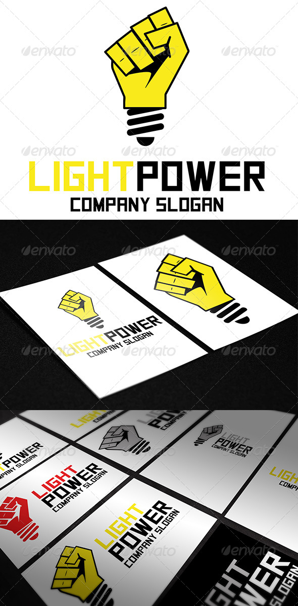 GraphicRiver Light Power Logo 5487215 GraphicRiver Light Power Logo 5487215