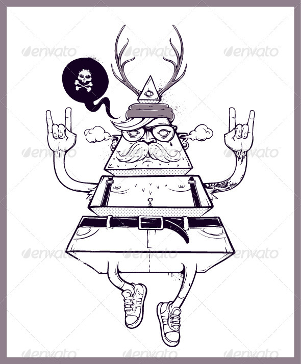 GraphicRiver Hand Drawn Triangle Hipster 5487799 GraphicRiver Hand Drawn Triangle Hipster 5487799