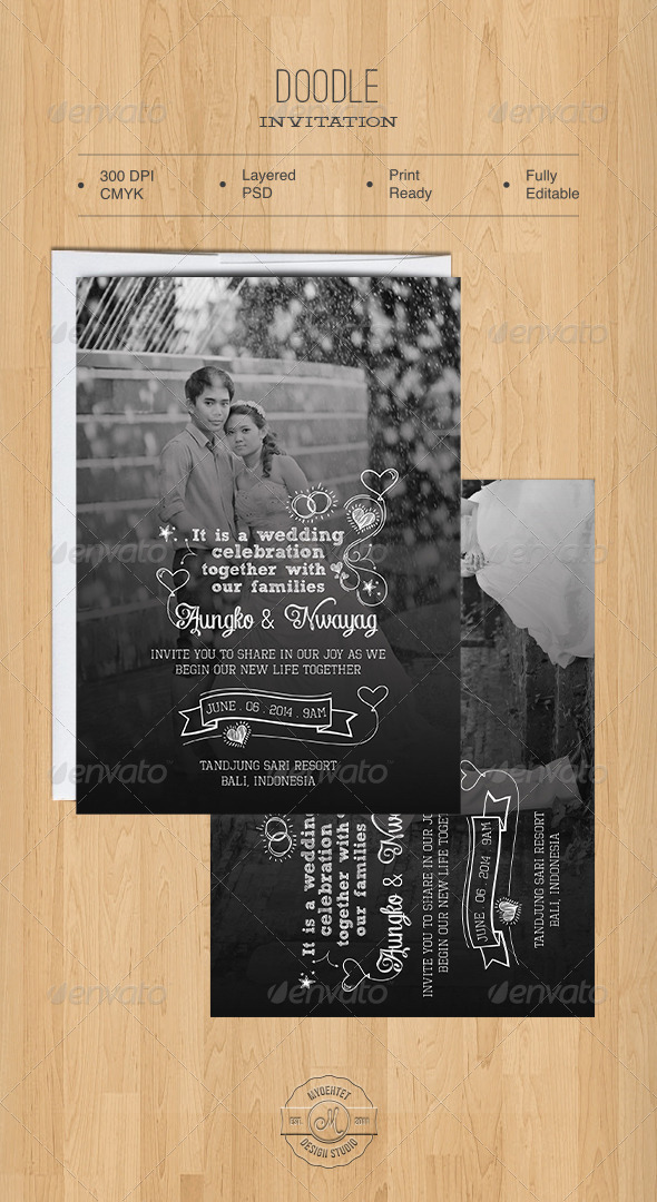 GraphicRiver Doodle Invitation 5491675 GraphicRiver Doodle Invitation 5491675