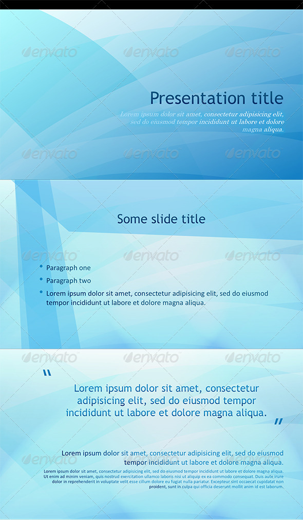 GraphicRiver PowerPoint Abstract Blue Template 5493770 GraphicRiver PowerPoint Abstract Blue Template 5493770