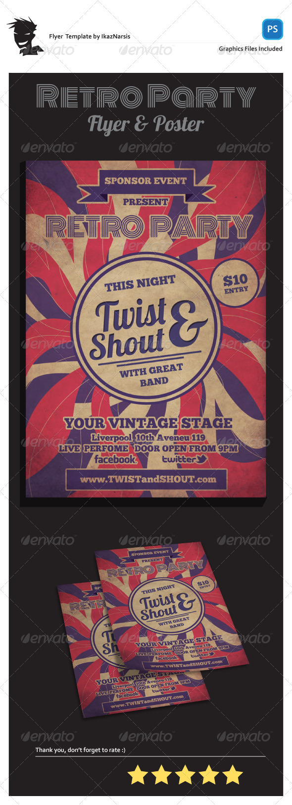 GraphicRiver Twist and Shout Flyer Template 5494437 GraphicRiver Twist and Shout Flyer Template 5494437