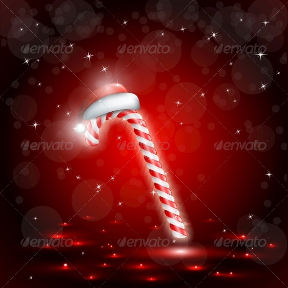 GraphicRiver Christmas Candy with Santa Hat 5494509 GraphicRiver Christmas Candy with Santa Hat 5494509