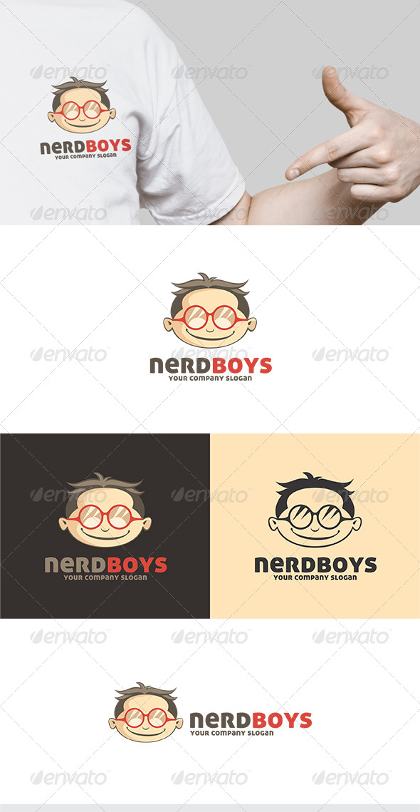 GraphicRiver Nerd Boys Logo 5495814 GraphicRiver Nerd Boys Logo 5495814